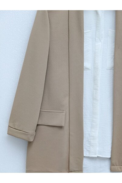 HİJABAYA Πτυσσόμενος γιακάς και μανίκι - Μπουφάν κρεπ με λεπτομέρεια τσέπης