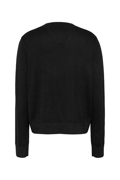 Tommy Hilfiger Kadın TJW ESSENTIAL CREW NECK Kazak - Siyah
