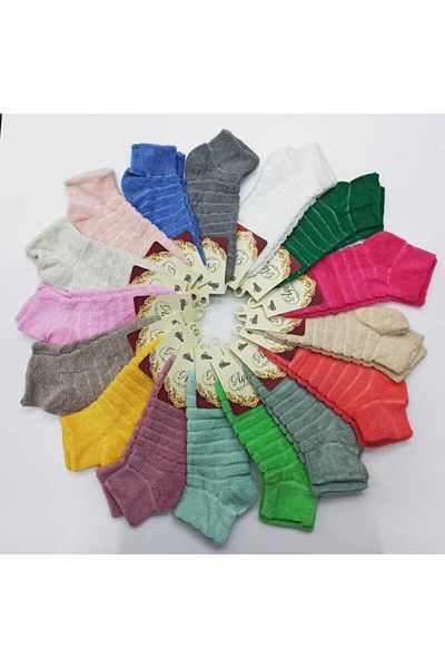 Ayess 3 Pieces Reverse Towel Booties Socks