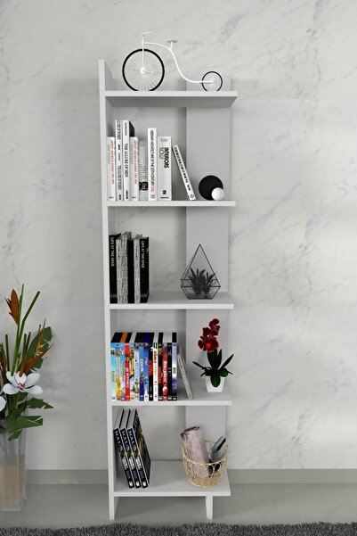 Moonlife Ersinan Basic Dekoratif Kitaplık Beyaz