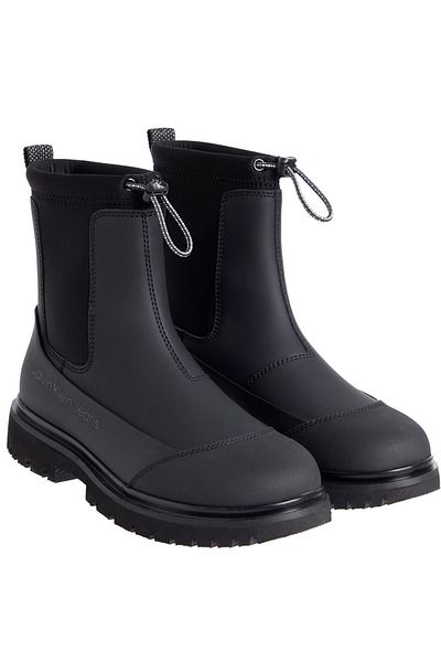 Calvin Klein Women's Stylish Designed Smart Lace-up Black Boots & Bootie Suitable for Daily Use Yw0yw01065-beh