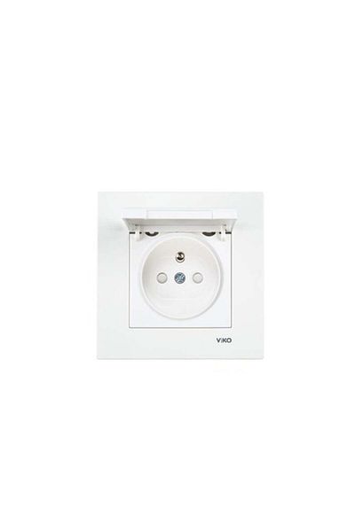 VİKO Viko Karre Covered Grounded Socket White