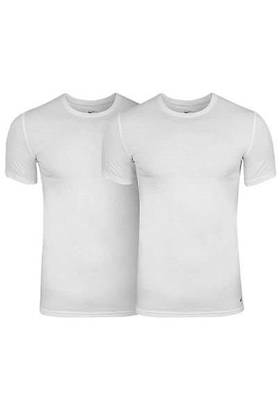 Nike White men's Cotton Undershirt - Daily Use, with Brand LoGo