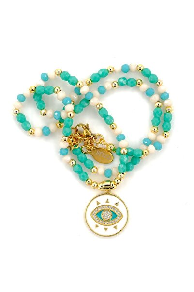 Atelier Sriza Kristal Taşlı Kolye
