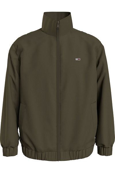 Tommy Hilfiger Men's Green Coat with Brand Logo Suitable for Daily Use DM0DM17982-MR1