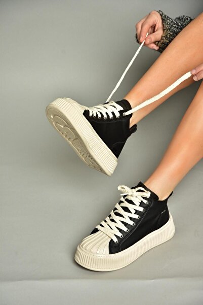 Fox Shoes T 973599609 Vysoké kotníkové černé tenisky Sportovní obuv