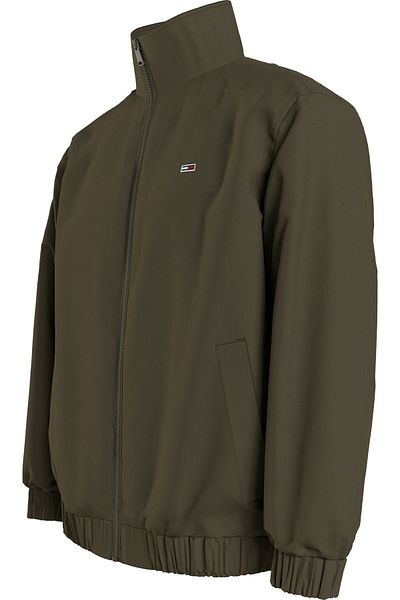 Tommy Hilfiger Men's Green Coat with Brand Logo Suitable for Daily Use DM0DM17982-MR1