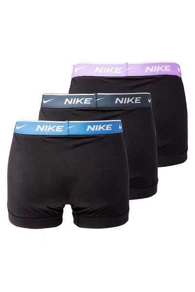 Nike Men's Nike Brand Logo Elastic Band Black Boxer Suitable for Daily Use 0000ke1008-hwh