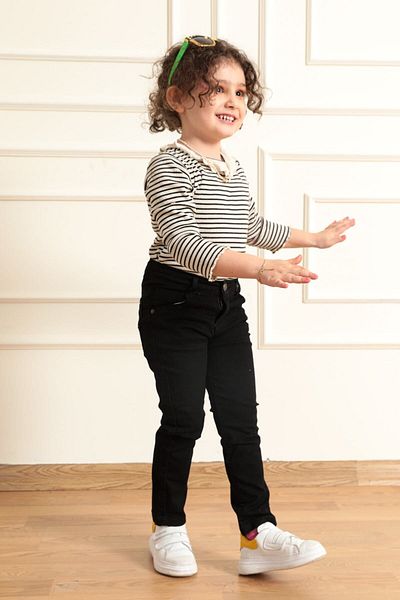 ModaPlaza Girl's Cotton Trousers 8018