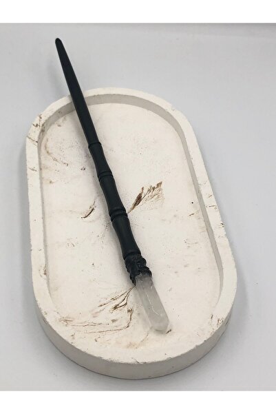 Mariposa Line Crystal Quartz Raw Natural Stone Buckle / Wand