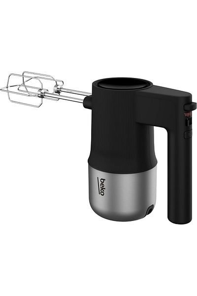 Beko Hand Mixer 500W, 4 speed and turbo function, Eject button, Stainless steel beaters-  HMM8150