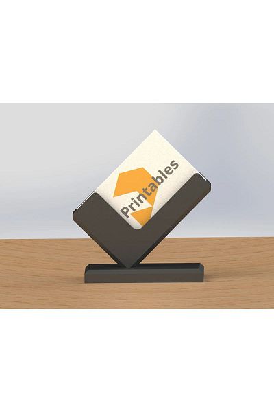 MSD DESİGN Визитница за бюро, обикновена, стилна, черна (1 бр.)