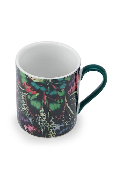 MIKASA Mksamugbfly Sarah Arnett Porcelain 300ml Flat Sided Mug Butterfly