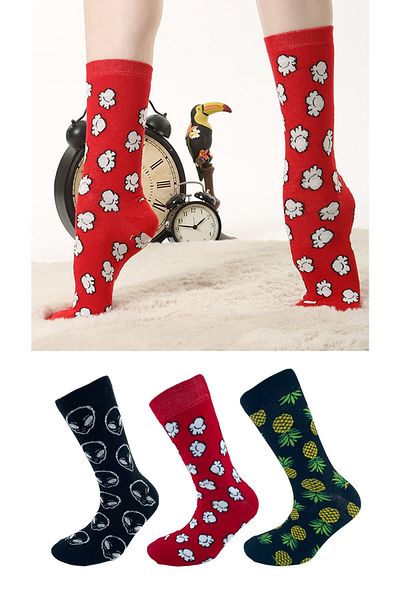 Socks Tunnel 3 Pack Pineapple Patterned Colorful Socks