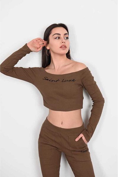 Koza Butik 9701 Μοντέλο γυναικείο κοστούμι καμιζόλας εκτός ώμου