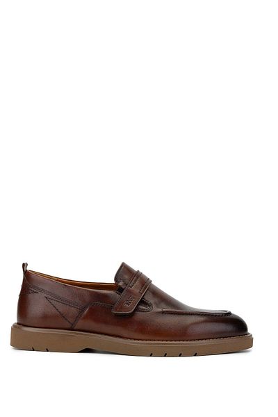 Tamer Tanca Men's Brown Genuine Leather Casual Shoes