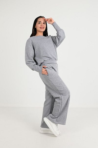 Koza Butik Γυναικεία αθλητική φόρμα με φαρδιά πόδια 3936-24