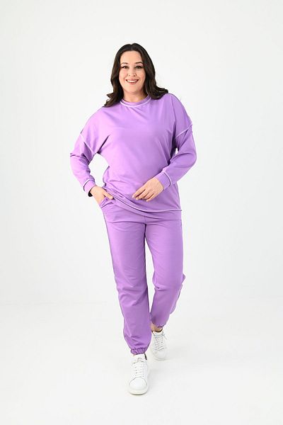 Koza Butik Γυναικείες φόρμες 8082 με ανάστροφη ραφή μεγάλου μεγέθους