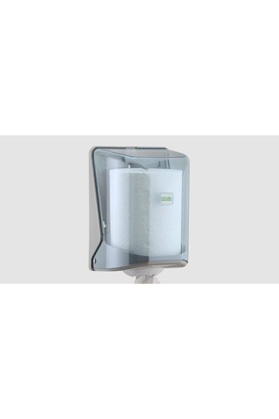 Vialli Internal Pull Paper Towel Dispenser Apparatus Transparent Og1t