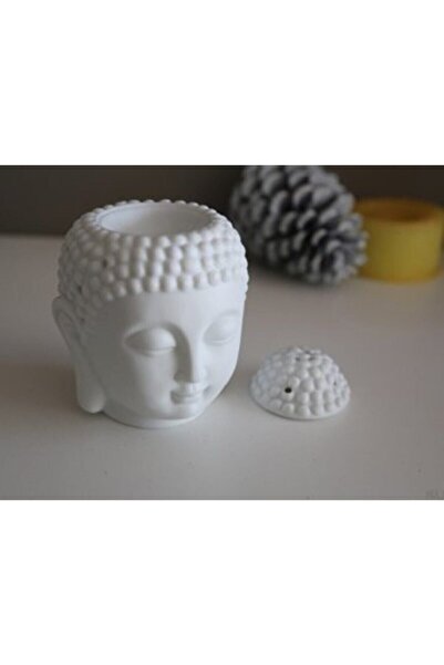 Genel Markalar Seramik Buda Kafası Dekoratif Buhurdanlık