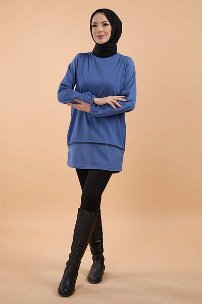 TOFİSA 13071-INDIGO Tunika
