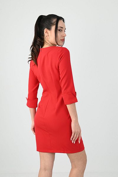 Koza Butik Rochie de damă cu detaliu cu nasturi 5202-24