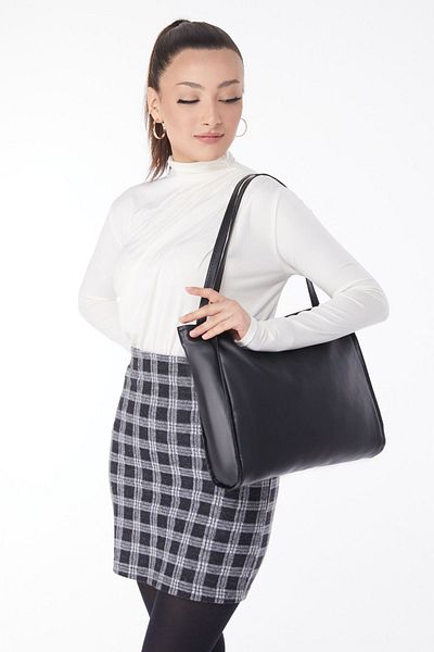 TOFİSA Women's Black Shoulder Bag - 24807