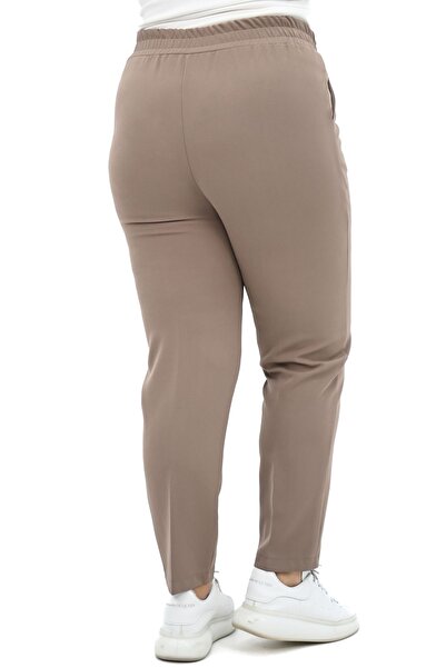 Koza Butik Plus Size Women's Trousers - Draped, Model 222 0016-25