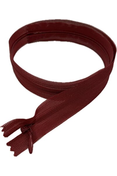 Simline Fermoar ascuns lung Burgundy (63cm)