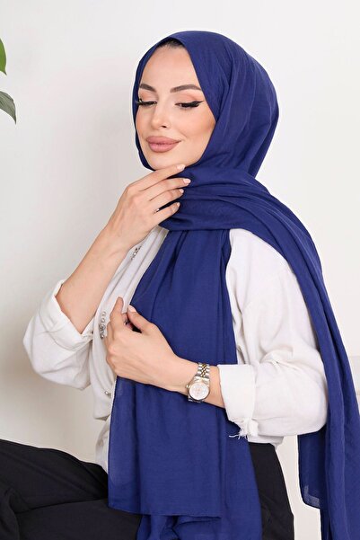 TOFİSA Navy Blue Mio Jazz Shawl - Plain Medium Women - 23355