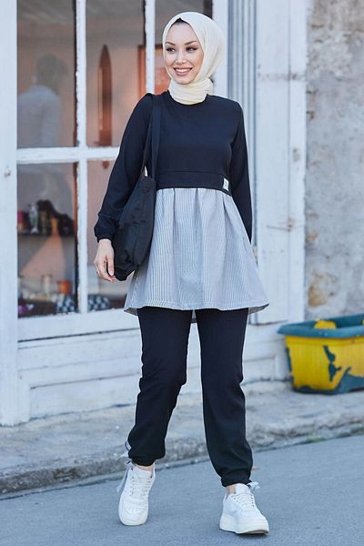 TOFİSA 10507-black Tunic Trousers