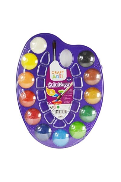 Craft and Arts Craft Arts Jumbo Sulu Boya 12 Renk Palet