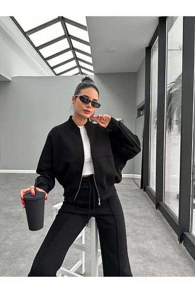 ESRAHELVACI Set de trening cu fermoar cu fermoar