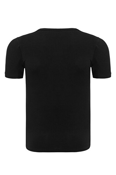 Steve Wolls Ανδρικό μαύρο μπλουζάκι μπαμπού με στρογγυλή λαιμόκοψη 2 τεμαχίων - 33501