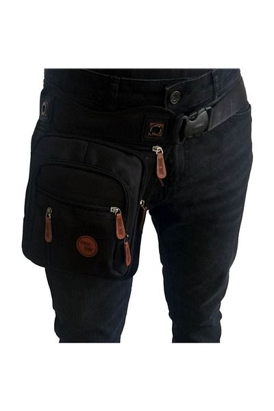 SEVENTEEN Women's Black Biker Bag
