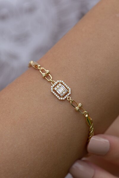 Çgk Çiğdem Gürel Kuyumculuk Baget Dorikalı Halat Zincirli Altın Bileklik