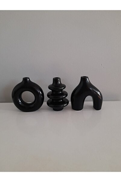 Genel Markalar Minimal Vazo Set 3'lü Bohem Biblo Minyatür