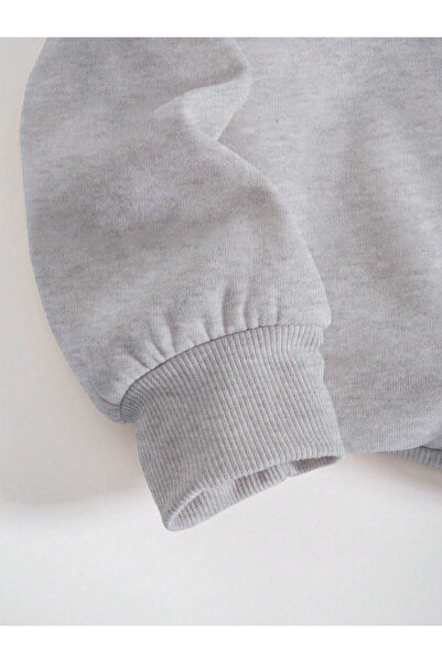 Revasser Unisex Erkek/Kadın 90's Özel Renkli Oversize Bisiklet Yaka Pamuklu Sweatshirt