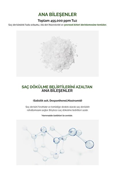 Kundal Arındırıcı ve Ferahlatıcı Saç Derisi Peelingi KUNDAL Sea Salt & Green Tea Scalp Scaler