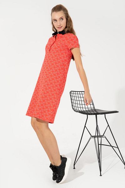 U.S. Polo Assn. Women's Red Knitted Dress