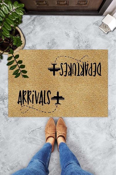 Chilai Home Airport Interior and Exterior PVC Door Mat, Patterned Mat