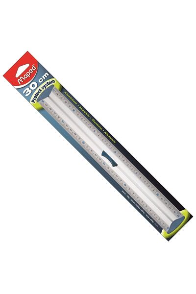 Maped مسطرة ألمنيوم ثلاثية مقاس 30 سم3154141201301