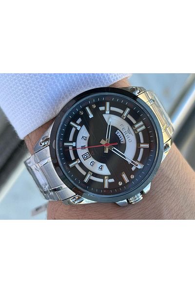FERRO 30 Mt Waterproof Men's Wristwatch - Steel Cord and Ion Plated Case Design Efm.F11201.J2