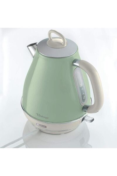 ARIETE Vintage Yeşil 1.7 Litre Kettle Ve Iki Hazneli Ekmek Kızartma Makinesi