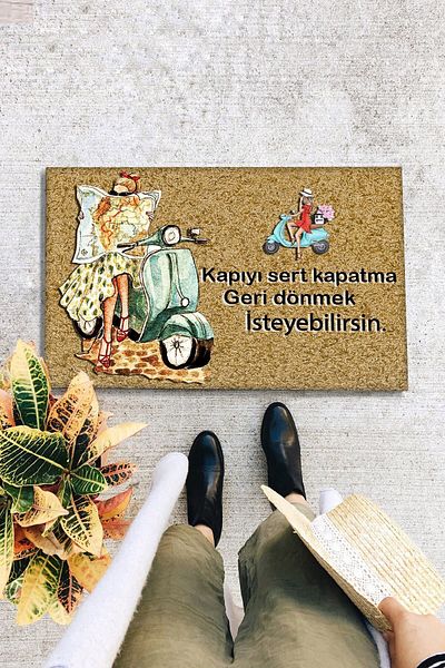 Chilai Home Vespa PVC Non-Slip Base Interior and Exterior Door Front Mats