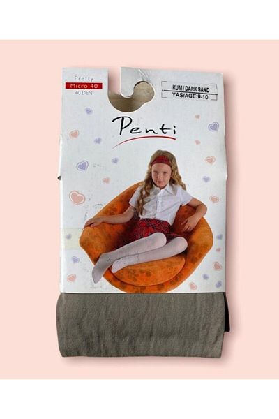 Penti Чорапогащи с мус, цвят пясък, Micro 40