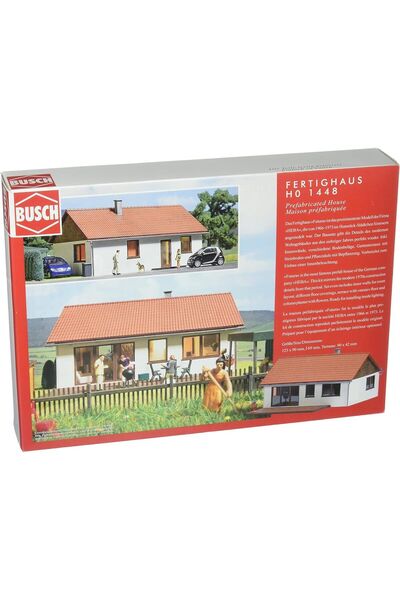 Busch 1:87 Ho Prefabrik  Aile evi / Minyatür Maket