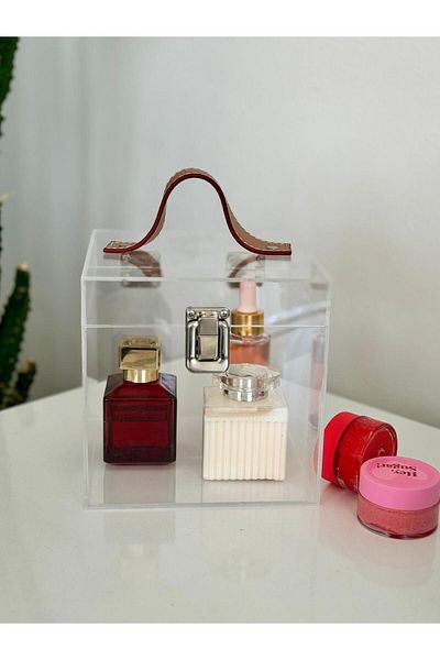 Pleksi Marketi Τσάντα PLEXI Διάφανη Σχεδίαση 15x15x15cm