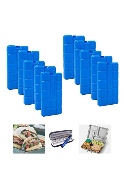 Microcase 400ml İçi Su Dolu Buz Kasedi 48 Saat Korumalı Buz Aküsü 10 Adet AL4655