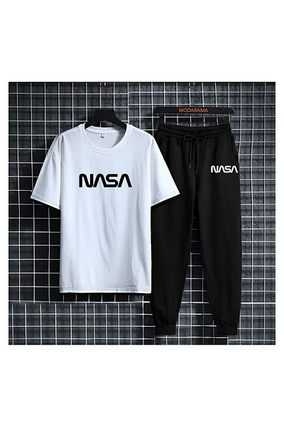 MODARAMA T-Shirt Tracksuit Set NASA DESIGN PRINTED